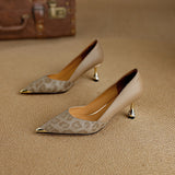 Clair Genuine Leather Heels