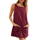 VICTORIA™ - Corduroy Overall Dress with Pockets for Fall & Winter