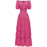 AIZA™ – Classic Corset Long Retro Maxi Dress