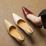 Naila Genuine Leather Heels