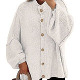 NOFIA™ - Cozy Button Down Long Sleeve Chunky Jacket
