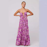 MARSHA™ - Chic Sleeveless Cross Tie-Up Front Summer Maxi Dress