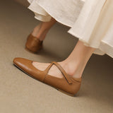 Zeor | Genuine Leather Flats