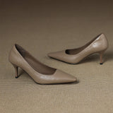Zala Genuine Leather Heels