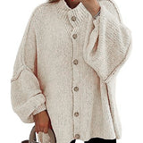 NOFIA™ - Cozy Button Down Long Sleeve Chunky Jacket