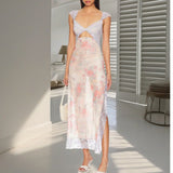 JAEMILY™ – Cozy Ditsy Floral Sleeveless Maxi Sundress