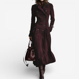 Women’s Double-Breasted Belted Longline Trench Coat