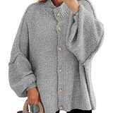 NOFIA™ - Cozy Button Down Long Sleeve Chunky Jacket