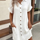 SAVANNAH™ – Cotton Everyday Shirt Dress