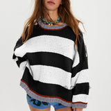 XIANG™ - Classic Striped Crew Neck Sweater