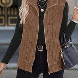 GRACE™ - Warm Ribbed Fleece Vest with Zipper Pocket for Fall & Winter