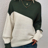 KARA™ - Casual Long Sleeve Round Neck Sweater