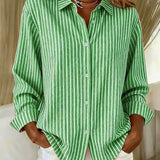 Jacqueline™ | Striped Button-Down Shirt