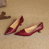 Yanil Genuine Leather Heels