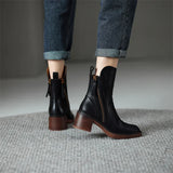 Ginette Leather Ankle Boots