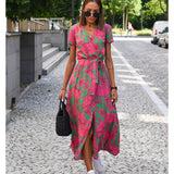 Talia™ | Stylish V-Neck Floral Dress