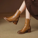 Ginette Leather Ankle Boots
