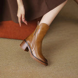 Ginette Leather Ankle Boots