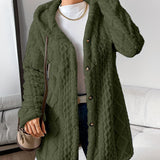 Alice | Fuzzy Fleece Button Down Cardigan