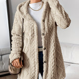 Alice | Fuzzy Fleece Button Down Cardigan