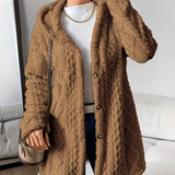 Alice | Fuzzy Fleece Button Down Cardigan