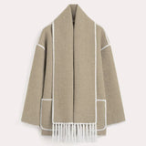 Women’s Fringed Scarf Jacket