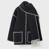 Women’s Fringed Scarf Jacket