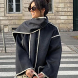 Women’s Fringed Scarf Jacket