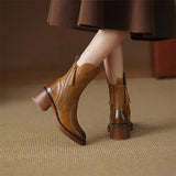 Ginette Leather Ankle Boots