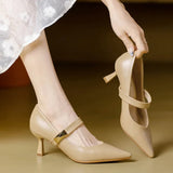 Melta Genuine Leather Heels