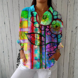 Women’s Dressy Floral Print Blouse