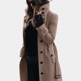 Women’s Warm Double-Breasted Belted Trench Coat