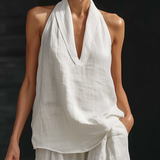 Zoë™ | Sleeveless Set with Wide Leg Pants
