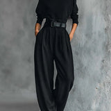 Lisa™ | Black 2-Piece Set with Belt