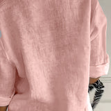 Women’s Relaxed Button-Front Blouse