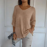 Women’s Lightweight V-Neck Pullover Sweater