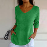 Women’s Lightweight V-Neck Pullover Sweater
