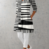 Women’s V-Neck Longline Blouse