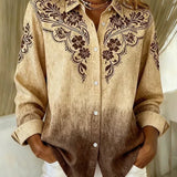 Tucson™ | Vintage Western Floral Button Blouse