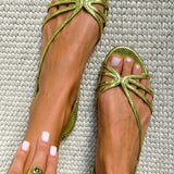 Ginevra | Elegant Golden Sandals for Summer