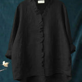 Women’s Ruffle Trim Lightweight Blouse
