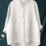 Women’s Ruffle Trim Lightweight Blouse