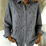 Pernella™ | Casual Dotted Line Pattern Blouse