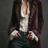 Women’s Vintage Embroidered Long Jacket