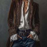 Women’s Long Vintage Embroidered Jacket
