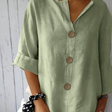 Women’s Relaxed Button-Front Blouse