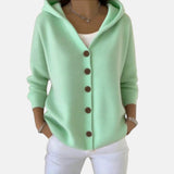 Zoé | Soft Hooded Knit Cardigan for Effortless Everyday Comfort
