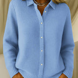 Women’s Collared Knit Cardigan
