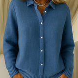Women’s Collared Knit Cardigan