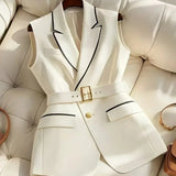 Women’s Belted Longline Vest